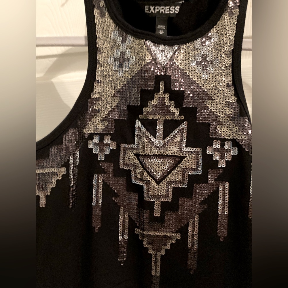 Sequin Racerback Dress - Picture 3 of 4
